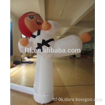 customized inflatable taekwondo model/Advertising inflatable taekwondo boy
